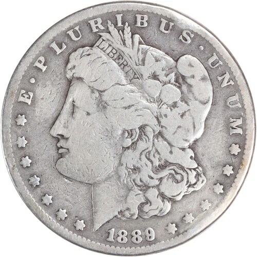1889-CC モルガン銀貨 VG 未認定 #852