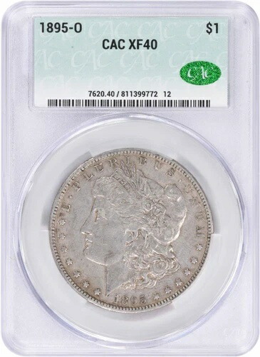 1895-O モルガン銀貨 EF40 CACG
