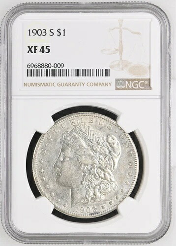 1903年 S モルガン銀貨 NGC XF-45
