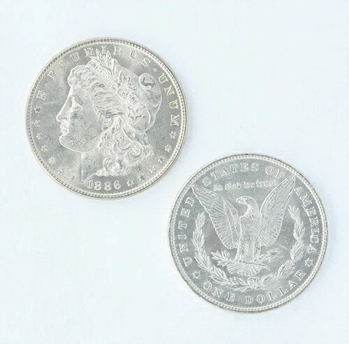 1886年 モルガン・ダラー BU 20枚入り 1シンガポールドル硬貨 ブリリアントリー・アンサーキュレート・シルバー