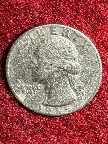 1965年 ワシントンクォーター ミントマーク無し リムレターエラー USコインレア-｜WORLD RESOURCE【QUEEN店】