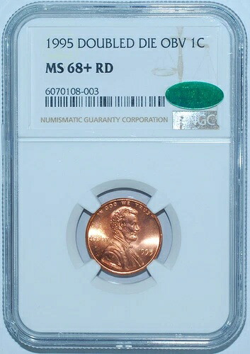 1995 NGC MS68+RD CAC FS-101 レッド DDO ダブルダイ 表面 リンカーン セント