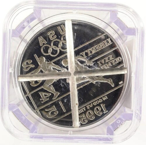 NGC $1 1995 プルーフ陸上競技オリンピック ダイキャンセル-｜WORLD RESOURCE【QUEEN店】 237,105円