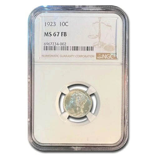 1923年 マーキュリーダイム MS-67 NGC (FB)