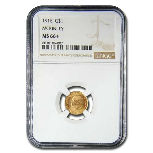 1916年金 1.00 マッキンリー記念 MS-66+ NGC