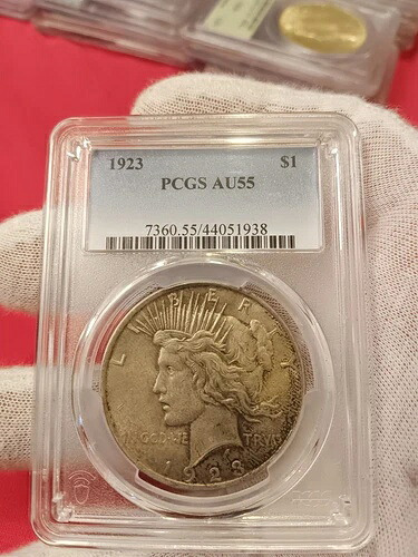 1923年 ピースドル -PCGS AU 55-