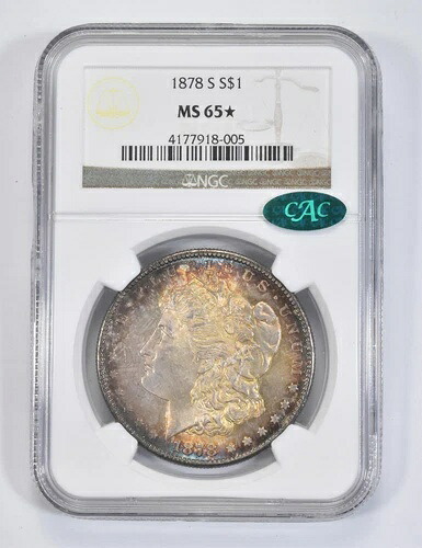 MS65 * 1878-S モーガンシルバー ドル-CAC-グレード NGC * 8181-｜WORLD RESOURCE【QUEEN店】