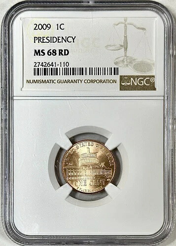 2009 リンカーン セント プレジデンシー NGC MS68RD 個体数 6、希少!!｜WORLD RESOURCE【QUEEN店】