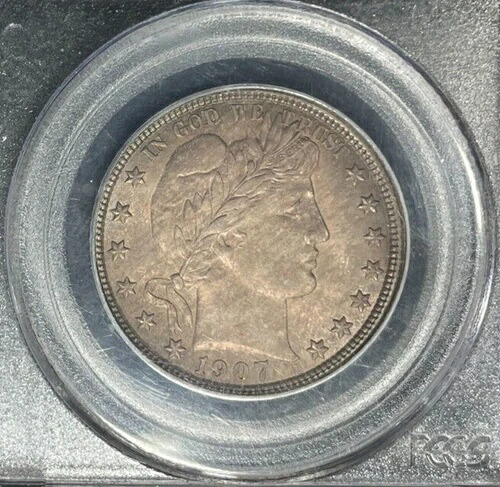 1907年 バーバー ハーフシルバードル ~ PCGS MS 64 ~美しいコイン~ REF#2316｜WORLD RESOURCE【QUEEN店】