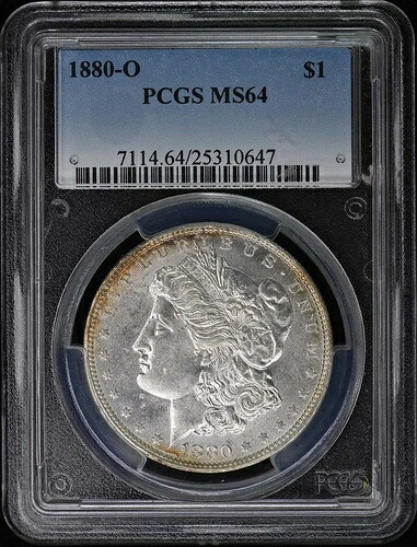 1880-O 1ドル モルガン・ダラー PCGS MS64