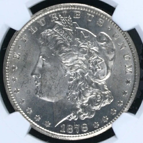 1878年CCモルガンダラーNGC MS-64 フロスト加工の見事なディテール