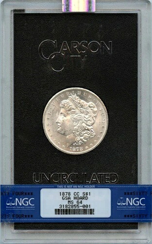 1878-CC モルガン・ダラー GSA ホード S$1 NGC MS64｜WORLD RESOURCE【QUEEN店】 327,690円
