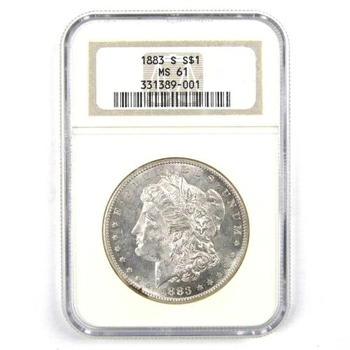 1883年 S モルガン・ダラー MS 61 NGC 90% シルバー 未流通 SKU:I3438