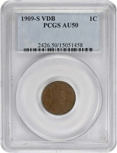 1909年 -S VDB リンカーン セント AU50 PCGS-｜WORLD RESOURCE【QUEEN店】