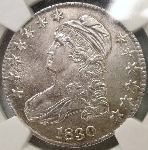 1830年 キャップ バストレターエッジ シルバー ハーフドル チョイス宝石スペクタキュラー NGC MS 62-｜WORLD RESOURCE【QUEEN店】