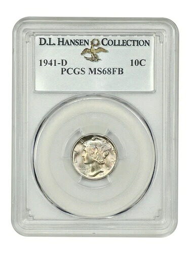 1941-D 10C PCGS MS68FB ex: D.L. ハンセン｜WORLD RESOURCE【QUEEN店】
