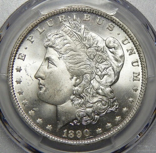1890-O PCGS MS65 モルガン・ダラー