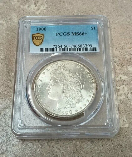 1900年 モーガン シルバードル PCGS MS66+-