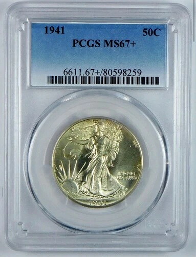 1941年 P PCGS MS67+ ウォーキングリバティハーフドル-｜WORLD RESOURCE【QUEEN店】