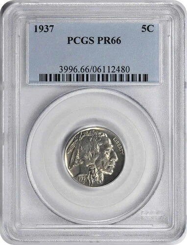 1937年 バッファローニッケル PR66 PCGS｜WORLD RESOURCE【QUEEN店】