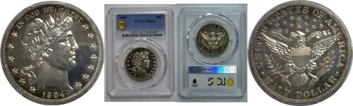 1904年 バーバー ハーフダラー PCGS PR-64|WORLD RESOURCE【QUEEN店】