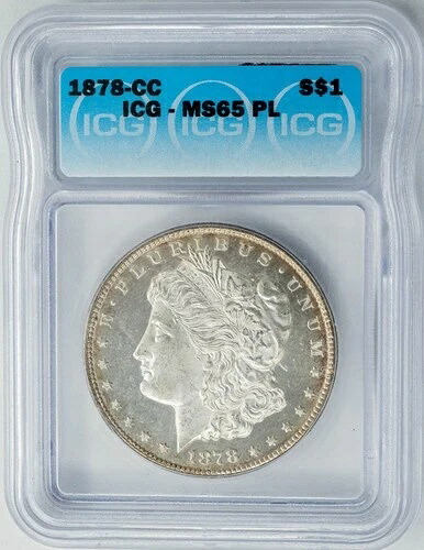1878年-CC モーガンシルバードル MS65PL ICG 950562-1-｜WORLD RESOURCE【QUEEN店】