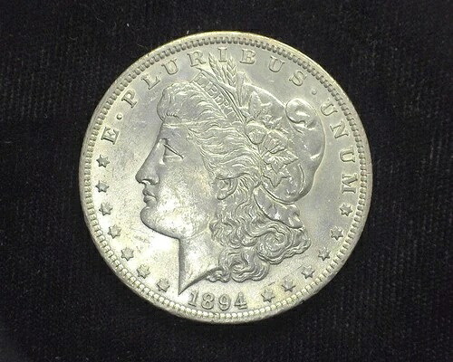 HS&C: 1894 O モルガン・ダラー UNC - 米国コイン