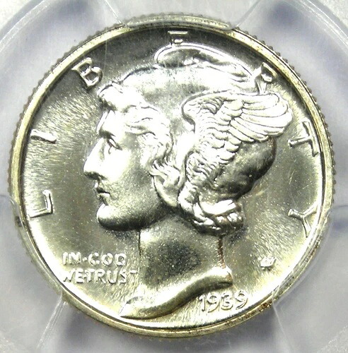 1939年プルーフマーキュリーダイム10セントコイン - PCGS PR68 (PF68) 認定 - 2,150ドル相当