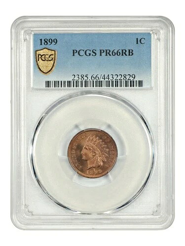 1899 1C PCGS PR66RB - インディアンセント - ポピュラープルーフインディアン|WORLD RESOURCE【QUEEN店】