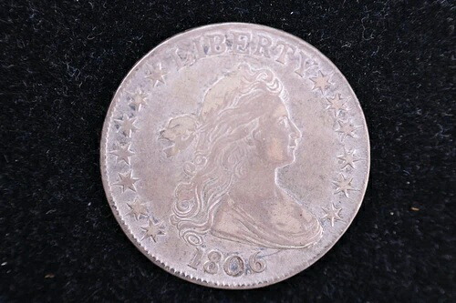 1806年製ドレープバストハーフドル、お手頃価格のコレクターズコイン。店舗番号:230804104|WORLD RESOURCE【QUEEN店】