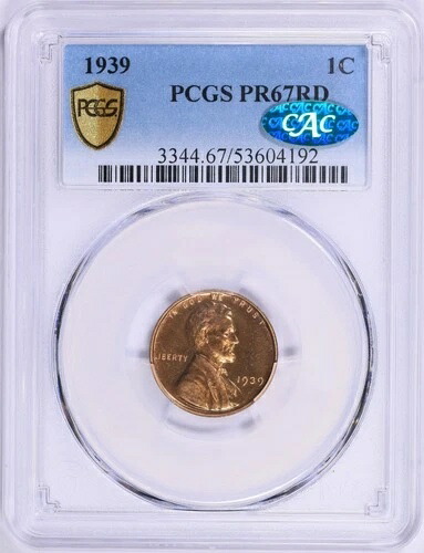 1939年 リンカーンセント PCGS PR67 レッド CAC 安全ホルダー RD-|WORLD RESOURCE【QUEEN店】