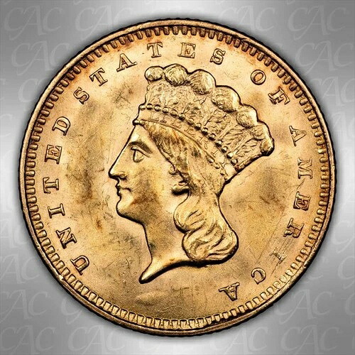 1857 G$1 CACG MS 64｜WORLD RESOURCE【QUEEN店】