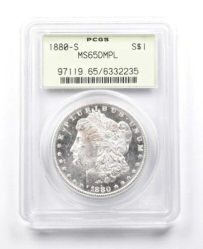 MS65 DMPL 1880-S モーガンシルバードル PCGS OGH * 3825-|WORLD RESOURCE【QUEEN店】