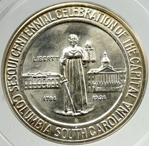 1936年米国コロンビア記念カロライナハーフドル銀貨 NGC i119716|WORLD RESOURCE【QUEEN店】