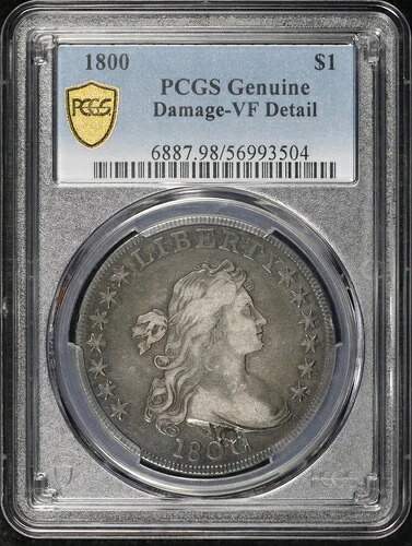 1800年 ドレープバストドル PCGS VF 詳細 損傷(傷と削れ)|WORLD RESOURCE【QUEEN店】