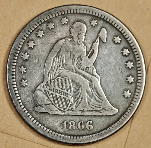 1866年-s 自由の女神座像クォーター VF。 197571-｜WORLD RESOURCE【QUEEN店】