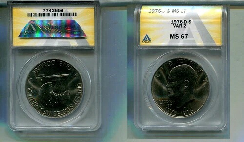 1976 D タイプ 2 アイゼンハワードル ANACS MS67 レアー|WORLD RESOURCE【QUEEN店】