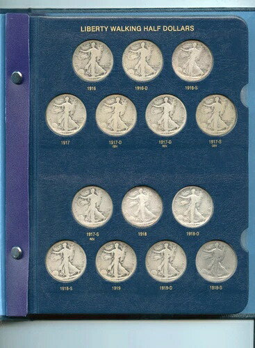 1916-1947年 ウォーキング・リバティ・ハーフダラー シルバー 65枚セット 9125 - ST520|WORLD RESOURCE【QUEEN店】