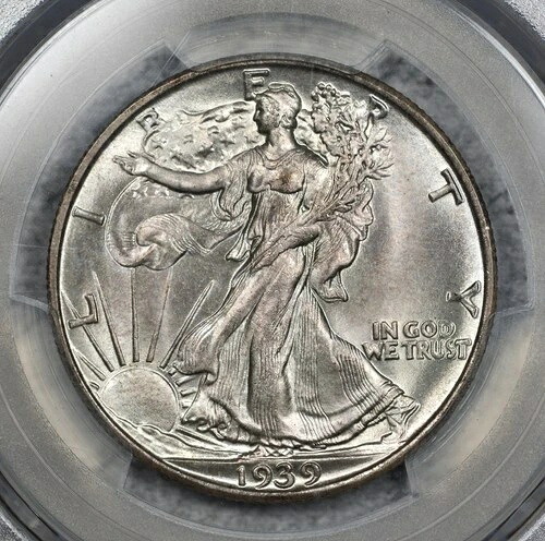 1939-S ウォーキング・リバティ ハーフダラー PCGS MS67 CAC ワオ！ #EXL9｜WORLD RESOURCE【QUEEN店】 309,870円