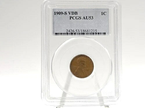 1909-S VDB PCGS AU 53 リンカーン・ウィート・セント **美しいキーデート** 81215|WORLD RESOURCE【QUEEN店】