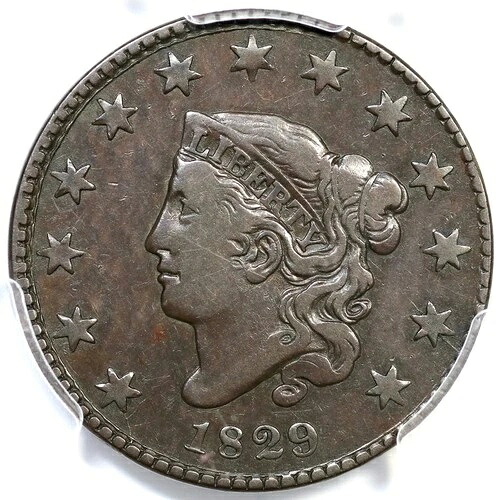1829 N-9 R4 PCGS VF30「ミディアムレターズ」マトロンヘッドラージセントコイン 1セント|WORLD RESOURCE【QUEEN店】