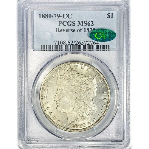 1880/79-CC モルガン・ダラー:PCGS MS62 CAC|WORLD RESOURCE【QUEEN店】