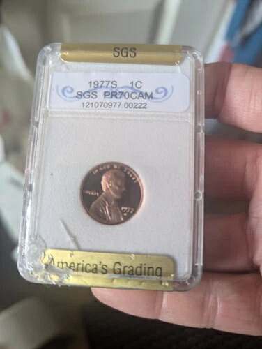 1977年 Sプルーフ リンカーン記念コイン 米国造幣局 グレードプルーフ 70 カム