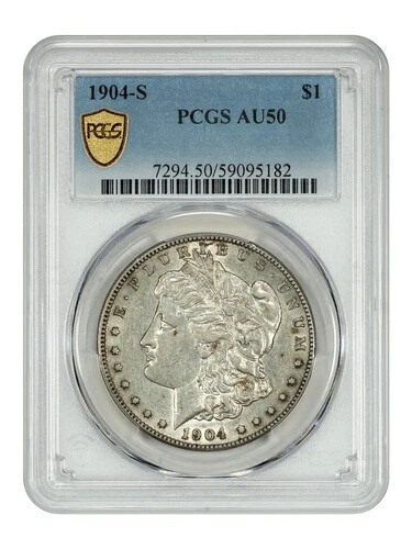 1904-S $1 PCGS AU50 - モルガン・ダラー - キー・デイト S-ミント・モルガン・ダラー