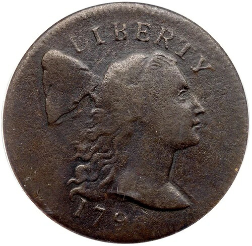 1796 S-87 R-3 ANACS F 12 リバティキャップ ラージセントコイン 1セント｜WORLD RESOURCE【QUEEN店】 318,285円