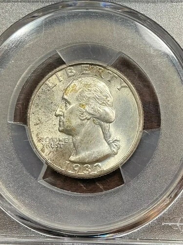PCGS MS64+ CAC 1932 S ワシントン クォーター 希少 キーデート