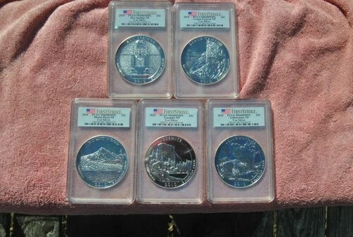 2010年 アメリカザビューティフル 5オンスセット PCGS MS68DMPL FS-