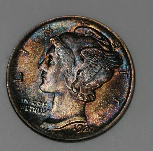 1920年 ANACS MS65 マーキュリー、ウィングド、リバティヘッドダイム、｜WORLD RESOURCE【QUEEN店】