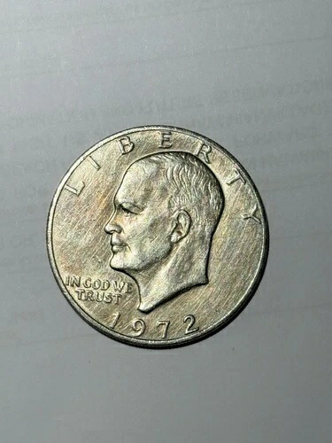1972年 アイゼンハワー 1ドル硬貨（ミントマークなし）