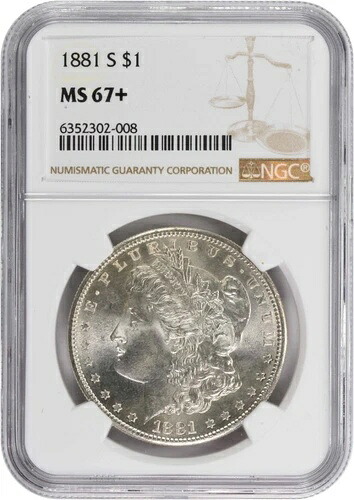 1881-S モルガン銀貨 MS67+ NGC｜WORLD RESOURCE【QUEEN店】